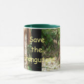 Krista Orangutan rettete die Orang-Utans Tasse (Zentrum)