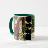 Krista Orangutan rettete die Orang-Utans Tasse (Vorderseite Links)