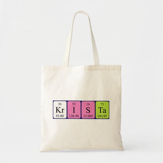 Krista Periodischer Tabellenname Tasche (Vorne)
