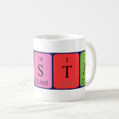 Kristal Namen-Tasse periodischer Tabelle Kaffeetasse (VorderseiteRechts)
