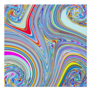 Kristall 5 Swirl Perfektes Poster