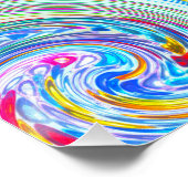 Kristall 5 Swirl Perfektes Poster (Ecke)