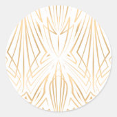 Kristall 7 runder aufkleber (Vorderseite)