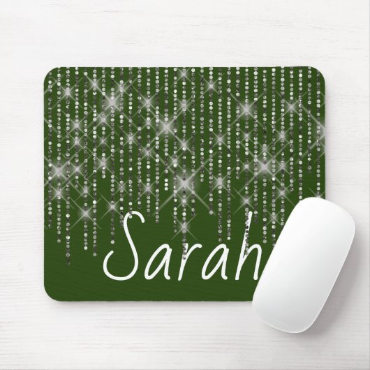 Kristall Bling mit Name Mouse Pad Mousepad (Mit Mouse)
