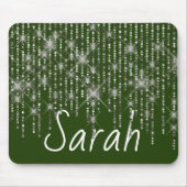 Kristall Bling mit Name Mouse Pad Mousepad (Vorne)