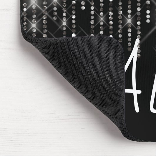 Kristall Bling mit Namen Mousepad (Ecke)