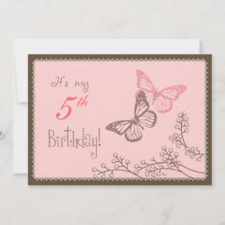 Kristall Butterflies Einladung