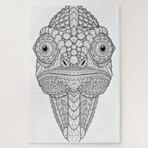 Kristall Chamäleon Geometrische Kunst   Kristall T Puzzle