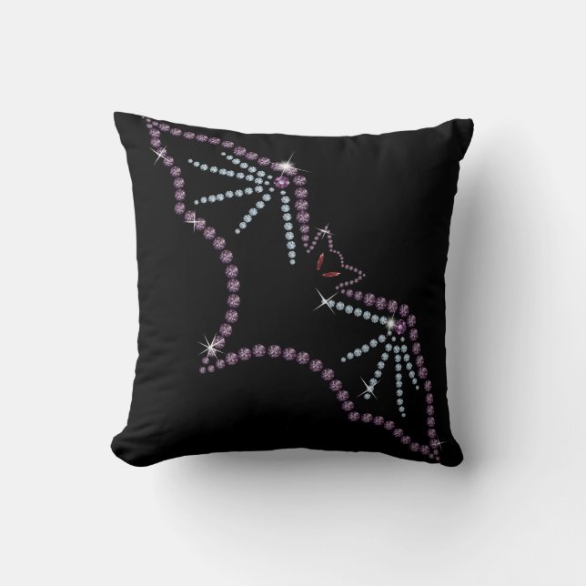 Kristall Crystal Jewel Bat Pillow Design Kissen (Vorderseite)