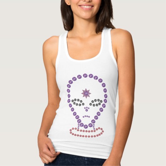 Kristall Design Alien Tank Top (Vorderseite)