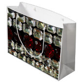 Kristall, Diamanten, Schmuck, Edelstein, Rubine Große Geschenktüte (Rückseite Schrägansicht)