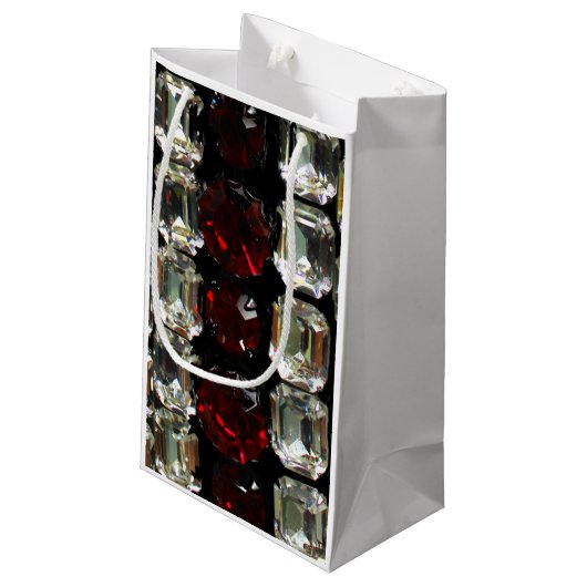 Kristall, Diamanten, Schmuck, Edelstein, Rubine Kleine Geschenktüte (Rückseite Schrägansicht)