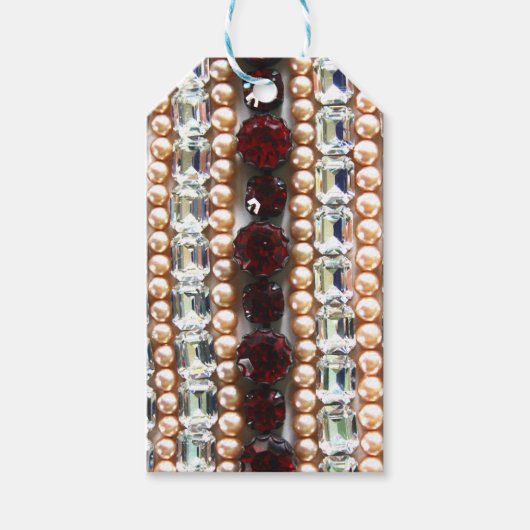 Kristall, Diamanten, Schmuck, Perlen Geschenkanhänger (Vorderseite)