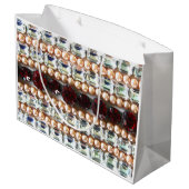 Kristall, Diamanten, Schmuck, Perlen Große Geschenktüte (Rückseite Schrägansicht)