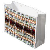 Kristall, Diamanten, Schmuck, Perlen Große Geschenktüte (Vorderseite Schrägansicht)