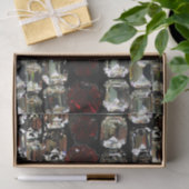 Kristall, Diamanten, Schmuck, Perlen Seidenpapier (Geschenk)