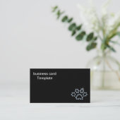 Kristall Diamond Dog Paw Business Cards Visitenkarte (Stehend Vorderseite)