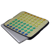 Kristall Edelsteine in auffälligen Goldfarben Laptopschutzhülle (Vorne Knopf)