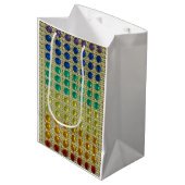 Kristall-Farben auf Edelsteinen der Imitate in Fun Mittlere Geschenktüte (Vorderseite Schrägansicht)