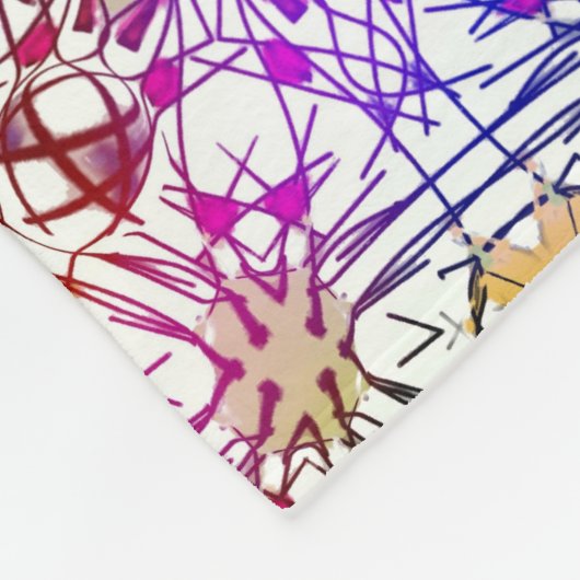 Kristall Fleecedecke (Ecke)