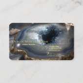 Kristall-Geode Metaphysik  Visitenkarte (Rückseite)