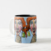 Kristall Girl Zweifarbige Tasse (Vorderseite Links)