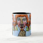 Kristall Girl Zweifarbige Tasse (Mittel)