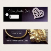 Kristall Heart Jewelry Price Tags (Vorne & Hinten)