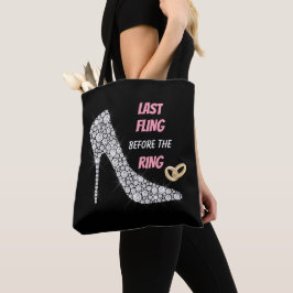 Kristall-Heels am letzten Flug Tasche