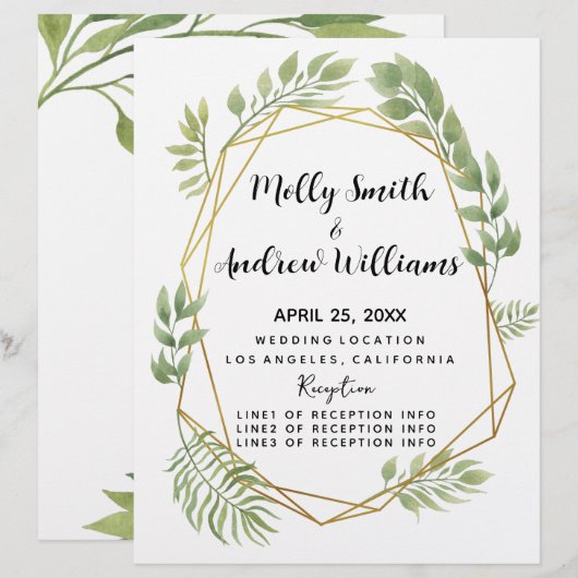 Kristall Hochzeitsgrün (Vorne/Hinten)