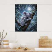 Kristall Koala Eukalyptus Leuchten Poster (Küche)