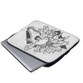 Kristall Kojote Laptopschutzhülle (Vorne Knopf)