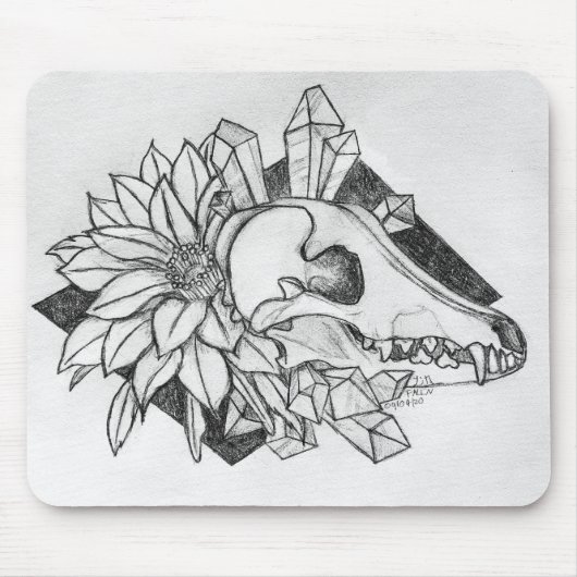 Kristall Kojote Mousepad (Vorne)
