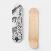 Kristall Kojote  Skateboard (Vorderseite)