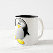 KRISTALL LINUXS TUX ZWEIFARBIGE TASSE (VorderseiteRechts)