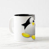 KRISTALL LINUXS TUX ZWEIFARBIGE TASSE (Vorderseite Links)