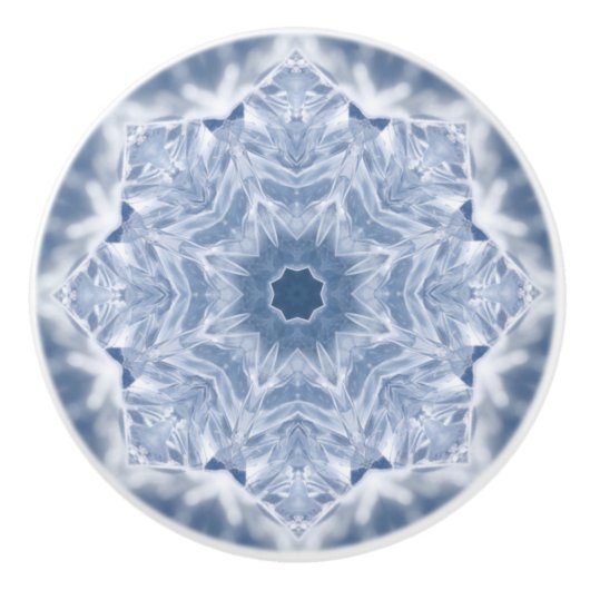 Kristall-Mandala Keramikknauf (Vorderseite)