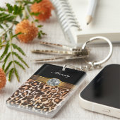 Kristall Monogramm-Schlüsselanhänger Schlüsselanhänger (Vorderseite rechts)