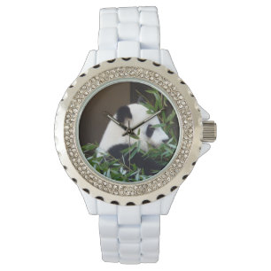 Kristall Panda Bear Watch Armbanduhr