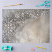 Kristall Patina, Dekorativer Motif Hintergrund Seidenpapier (Basteln)