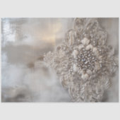 Kristall Patina, dekorativer Silberhintergrund Seidenpapier (Vorderseite)