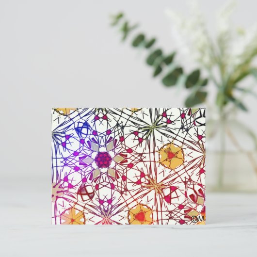 Kristall Postkarte (Stehend Vorderseite)