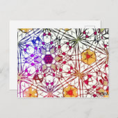 Kristall Postkarte (Vorne/Hinten)