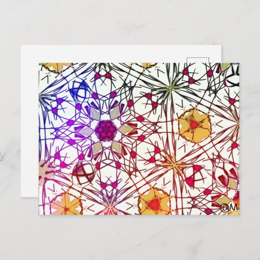 Kristall Postkarte (Vorne/Hinten)