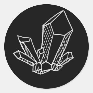 Kristall Runder Aufkleber