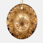 'Kristall' Rundschmuck (Gold) Keramik Ornament (Links)
