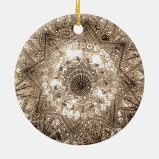 'Kristall' Rundschmuck (Silber) Keramikornament (Hinten)