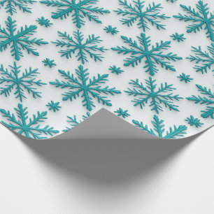 ❄ Kristall-Schneeflocke Winter-Wiederholungskachel Geschenkpapier