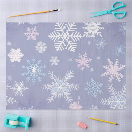 Kristall-Schneeflockenpapier Seidenpapier (Basteln)