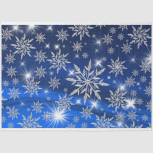 Kristall-Schneeflockenpapier Seidenpapier